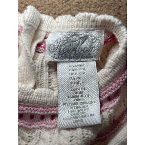 HEIRLOOMS BY POLLY FLINDERS Sweater Dress 6-9M‎ - Picture 5 of 7